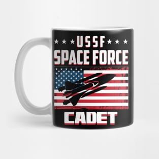 Funny United States Space Force Cadet T-shirt Mug